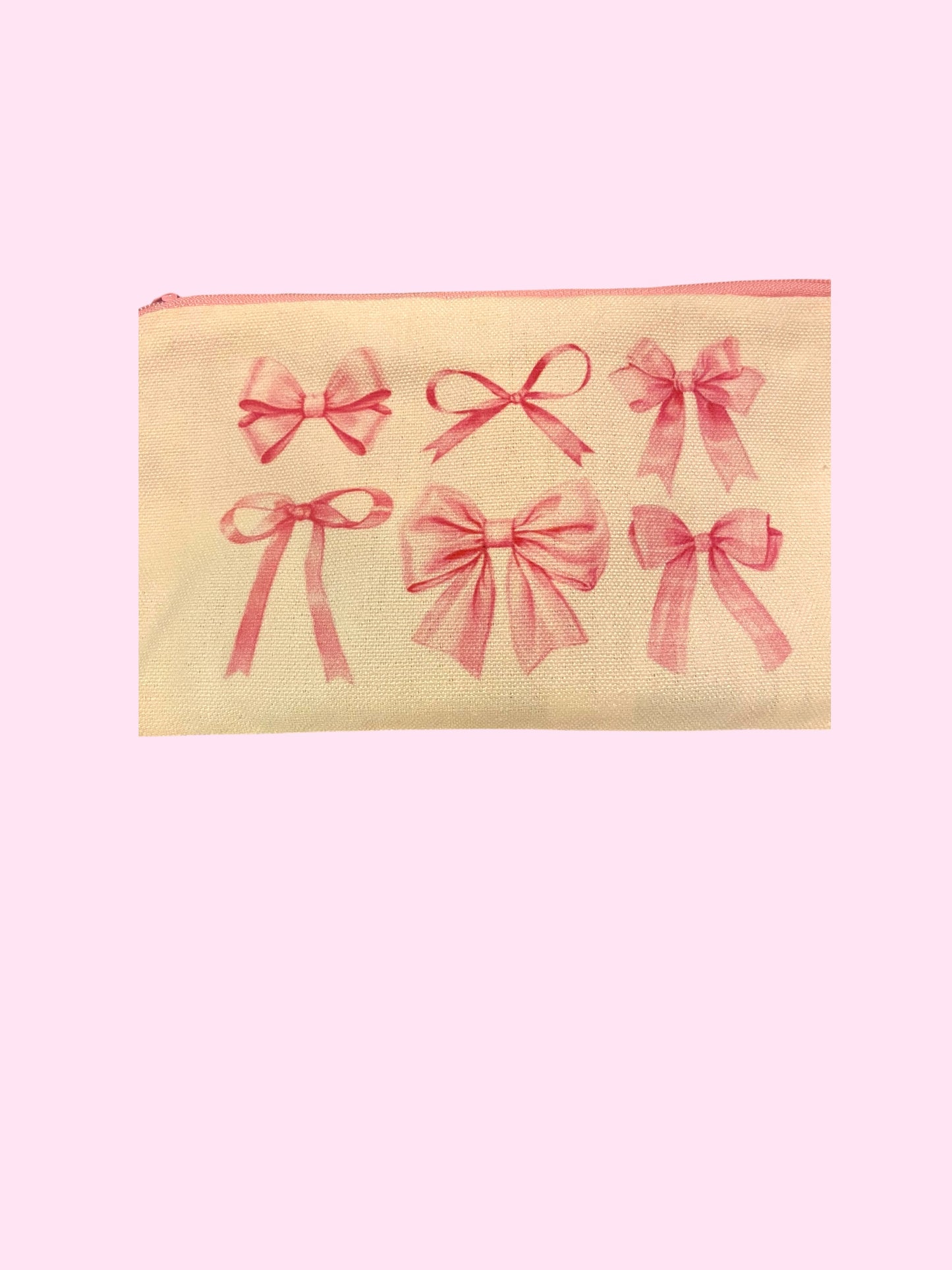 Scentral Essentials in Pink Bow Cosmetic Pouch | Includes 3 Handmade Cosmetic Products