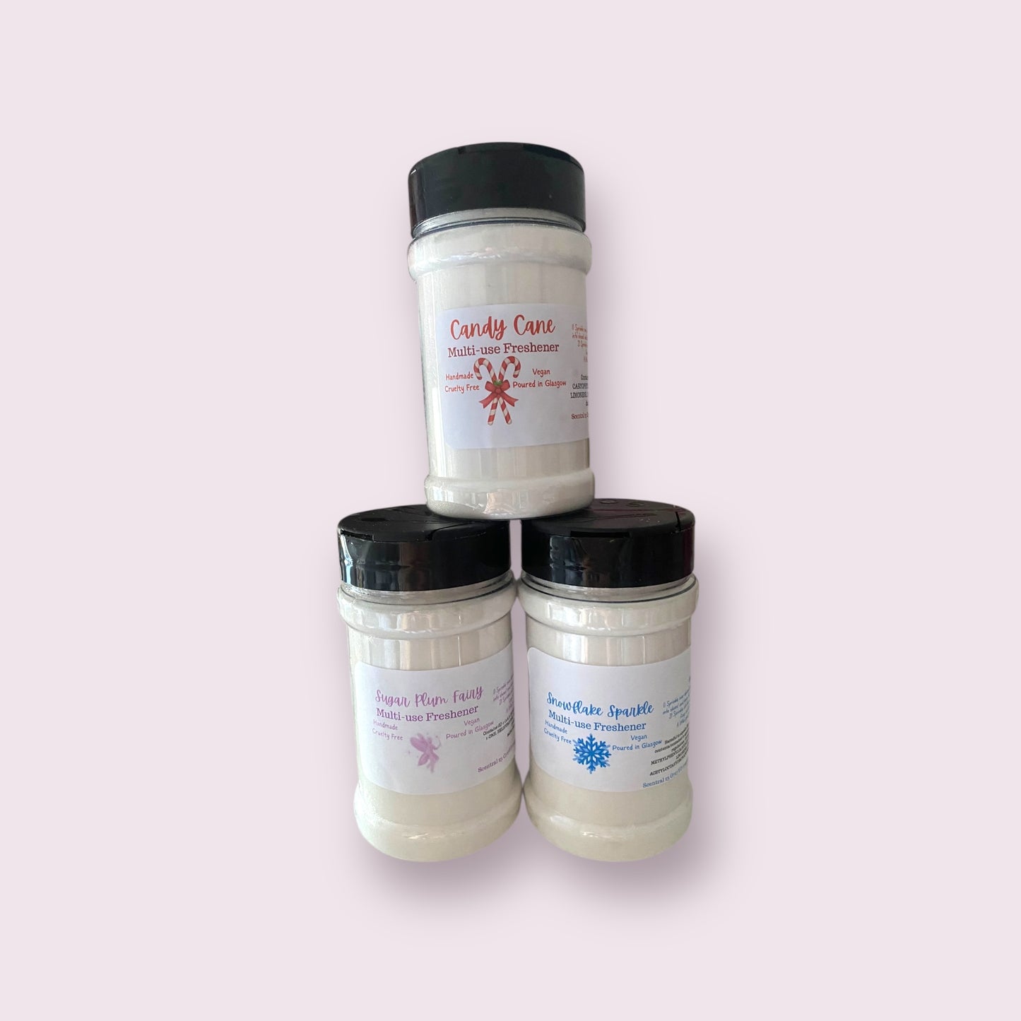 Christmas Freshener Powders in Shaker Tub | Approx 400g | Strong, Long-lasting Fragrance