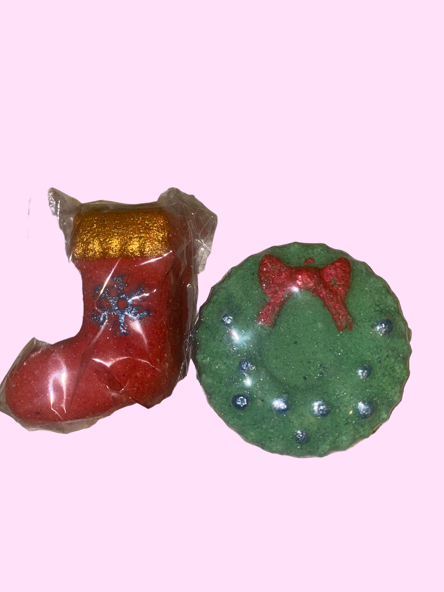 Christmas Themed Mini Bath Bombs | Various Scents & Shapes | Handmade, Cruelty Free & Vegan
