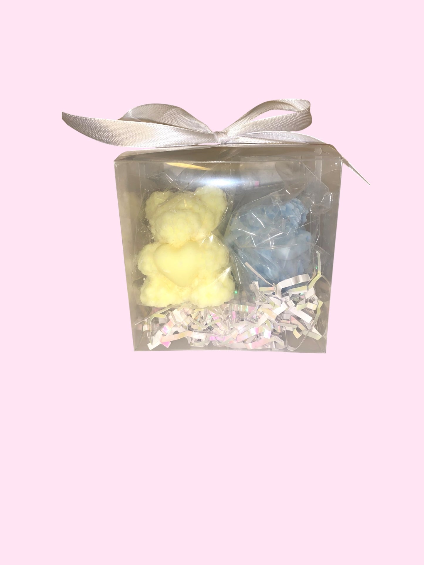 Highland Coo & Rose Teddy Bear Wax Melt Gift Box | Strong, Long-lasting Fragrance