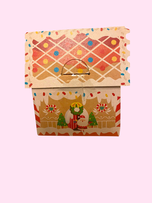 Gingerbread House Gift Box | Contains 2 Christmas Shaped Wax Melts | Handmade By Scentral